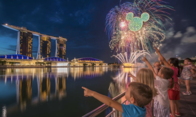 Disney Adventure Fireworks Light Up Singapore's Marina Bay Skies in March
